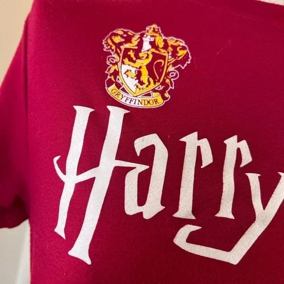 Harry Potter Large Gryffindor High Low Longline Graphic Tee Tshirt - Picture 6 of 8